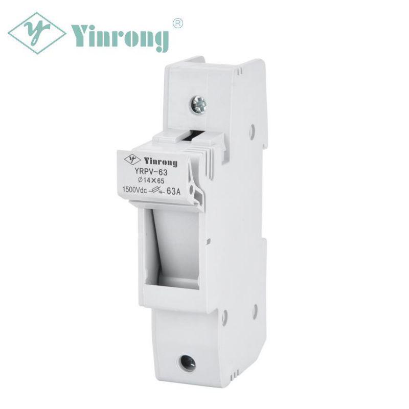 1500VDC 63A 14 × 65mm Solar PV DIN Rail Fuse Holder